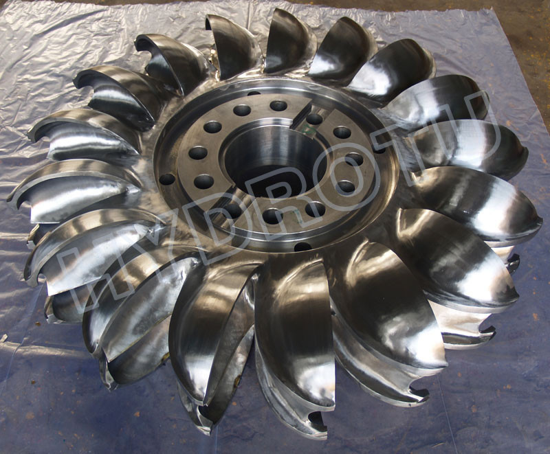 Corredor hidráulico de la turbina de Pelton con el CNC de la fragua que trabaja a máquina para el alto proyecto principal de la hidroelectricidad