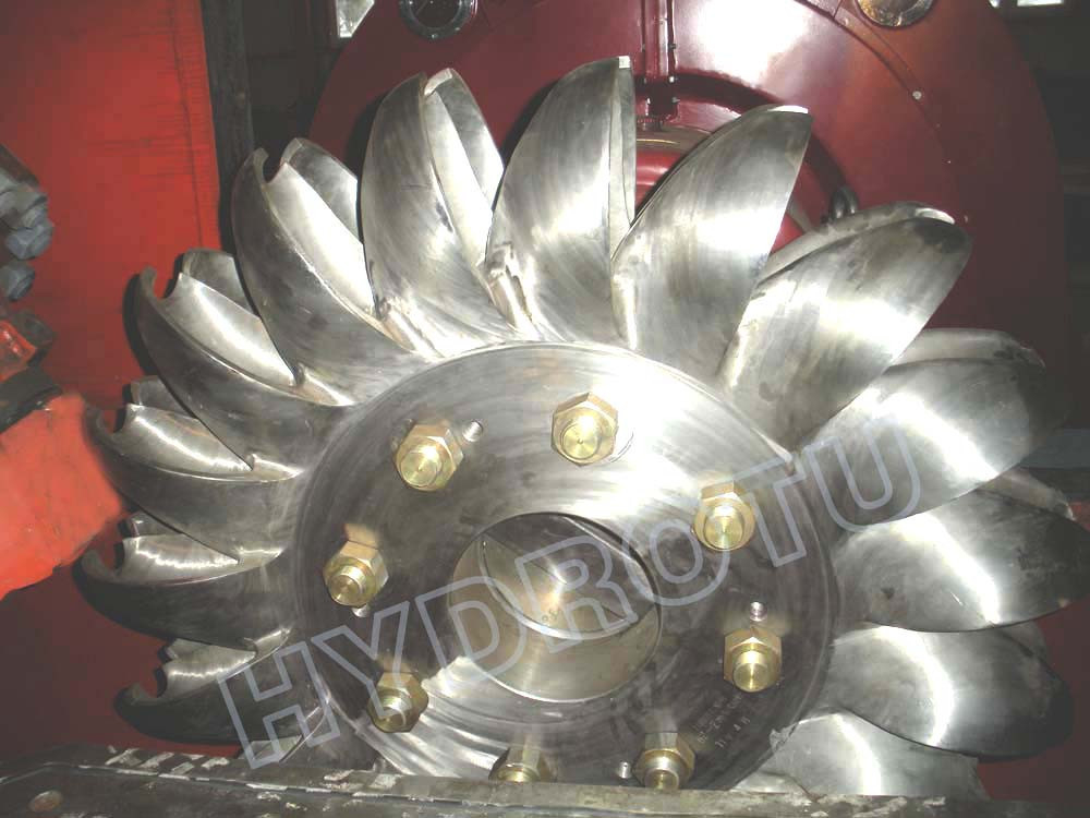 Corredor hidráulico de la turbina de Pelton con el CNC de la fragua que trabaja a máquina para el alto proyecto principal de la hidroelectricidad